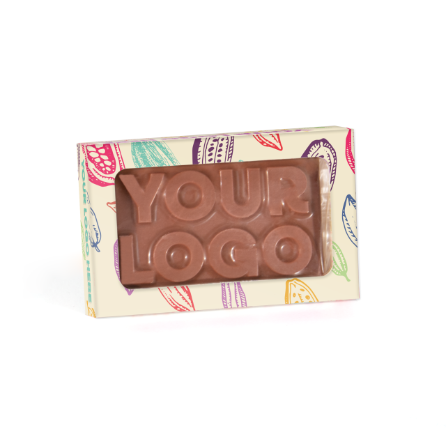 Eco Range – Eco Window Box – Milk Chocolate³ – 3D Branding