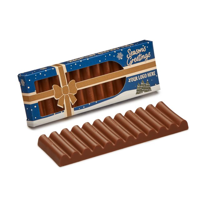 Winter Collection – Eco 12 Baton Bar Box – Present Box – Milk Chocolate³