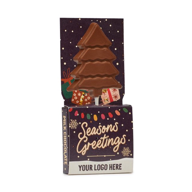 Winter Collection – Eco Lolly Box – Milk Chocolate³ – Christmas Tree Lolly