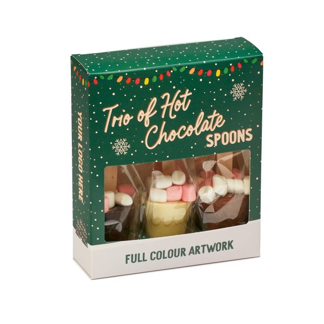 Winter Collection – Trio of Hot Chocolate Spoon – White, Milk & Dark